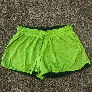Green Champion running shorts